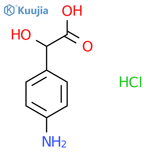 2-(4-Aminophenyl)-2-hydroxyacetic acid;hydrochloride structure