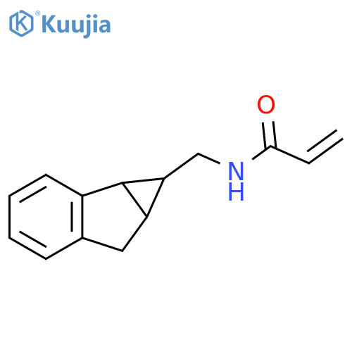 N-({1H,1aH,6H,6aH-cyclopropaainden-1-yl}methyl)prop-2-enamide structure
