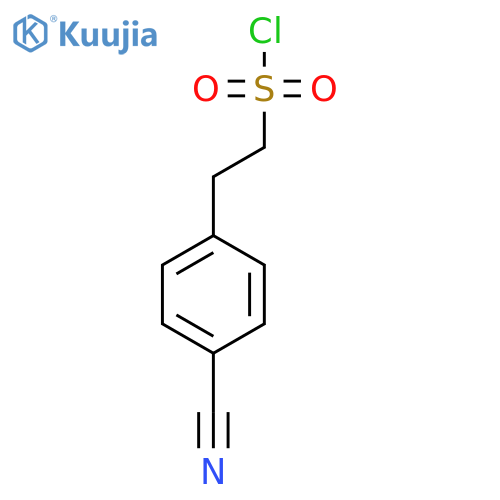 2-(4-cyanophenyl)ethane-1-sulfonyl chloride structure