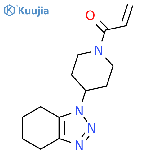 1-[4-(4,5,6,7-Tetrahydro-1H-benzotriazol-1-yl)-1-piperidinyl]-2-propen-1-one structure