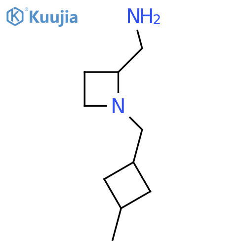 {1-(3-methylcyclobutyl)methylazetidin-2-yl}methanamine structure