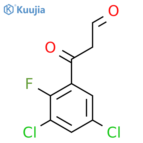 3-(3,5-dichloro-2-fluorophenyl)-3-oxopropanal structure