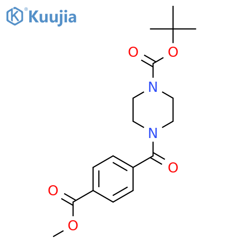 t-Butyl 4-(4-methoxycarbonylbenzoyl)piperazine-1-carboxylate structure