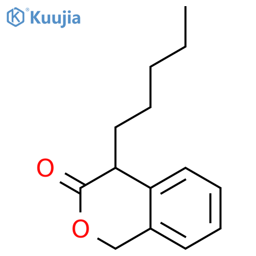 3H-2-Benzopyran-3-one, 1,4-dihydro-4-pentyl- structure