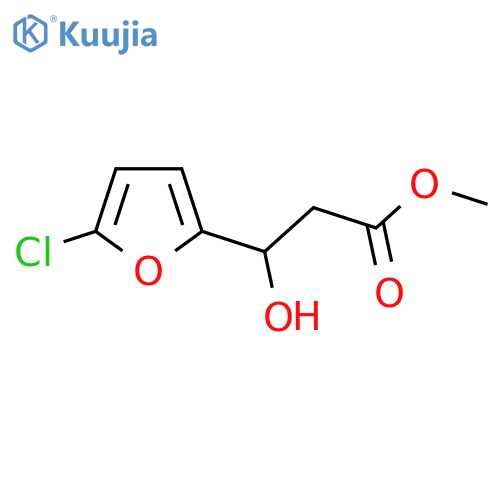 methyl 3-(5-chlorofuran-2-yl)-3-hydroxypropanoate structure
