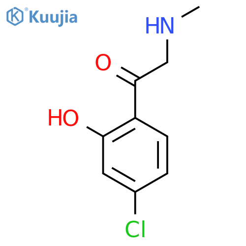 1-(4-chloro-2-hydroxyphenyl)-2-(methylamino)ethan-1-one structure