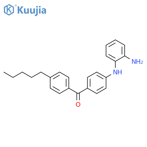 Methanone, [4-[(2-aminophenyl)amino]phenyl](4-pentylphenyl)- structure