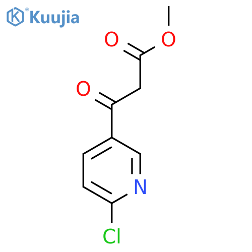 methyl 3-(6-chloropyridin-3-yl)-3-oxopropanoate structure