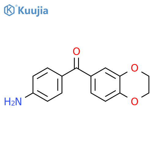 4-(2,3-dihydro-1,4-benzodioxine-6-carbonyl)aniline structure