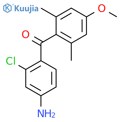 Methanone, (4-amino-2-chlorophenyl)(4-methoxy-2,6-dimethylphenyl)- structure