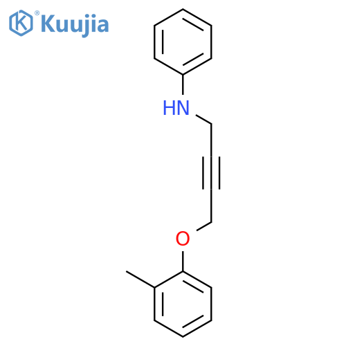 Benzenamine, N-[4-(2-methylphenoxy)-2-butynyl]- structure