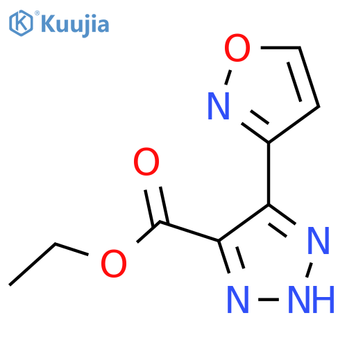 ethyl 5-(1,2-oxazol-3-yl)-1H-1,2,3-triazole-4-carboxylate structure