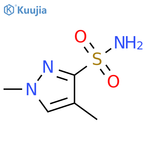 1,4-dimethyl-1H-pyrazole-3-sulfonamide structure