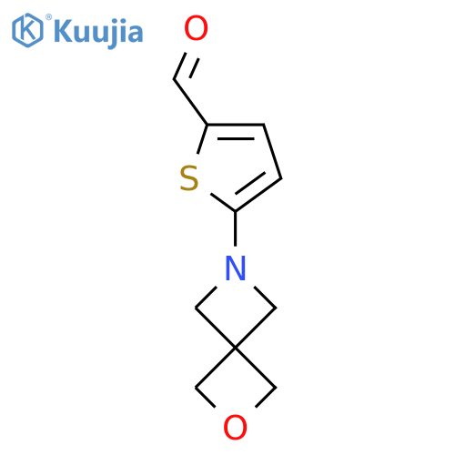 5-{2-Oxa-6-azaspiro[3.3]heptan-6-yl}thiophene-2-carbaldehyde structure
