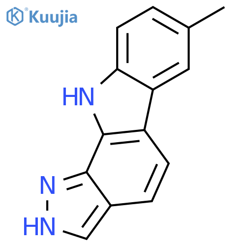 PYRAZOLO[3,4-A]CARBAZOLE, 1,10-DIHYDRO-7-METHYL- structure