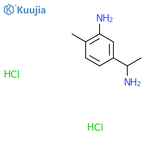 (S)-5-(1-Aminoethyl)-2-methylaniline dihydrochloride structure