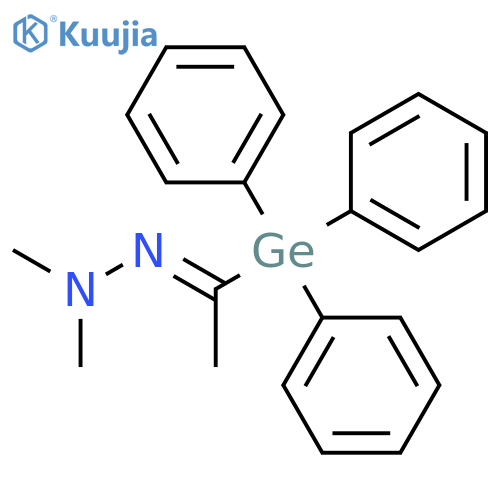 Hydrazine, dimethyl[1-(triphenylgermyl)ethylidene]- structure