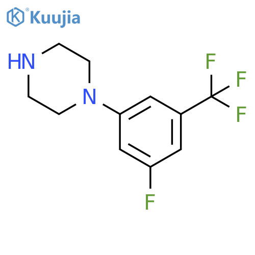 1-[3-fluoro-5-(trifluoromethyl)phenyl]-Piperazine structure