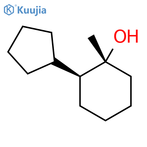rac-(1R,2S)-2-cyclopentyl-1-methylcyclohexan-1-ol structure