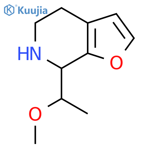 7-(1-methoxyethyl)-4H,5H,6H,7H-furo2,3-cpyridine structure