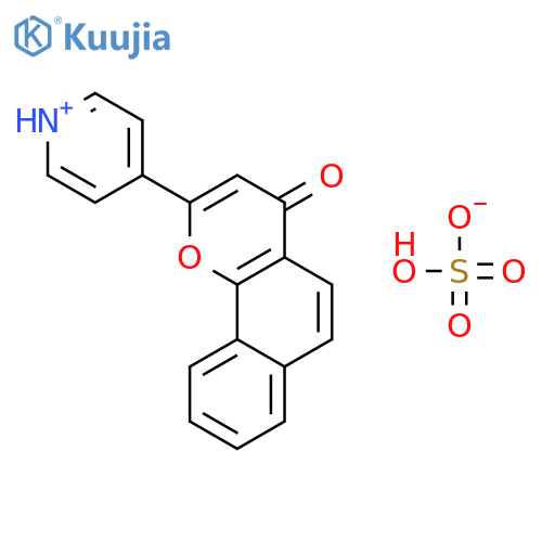 4H-Naphtho[1,2-b]pyran-4-one,2-(4-pyridinyl)- structure