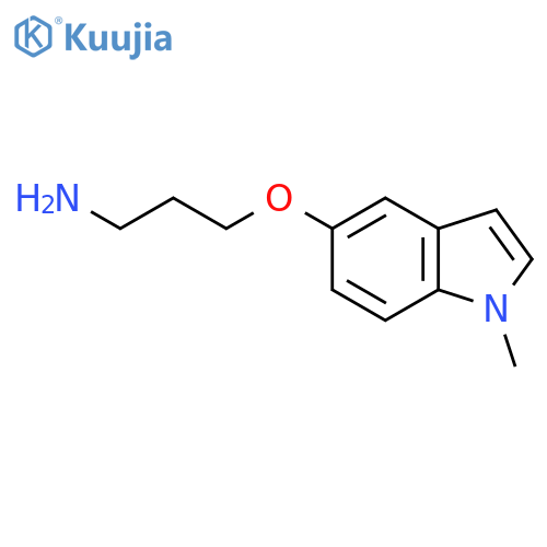 3-(1-methyl-1H-indol-5-yl)oxypropan-1-amine structure