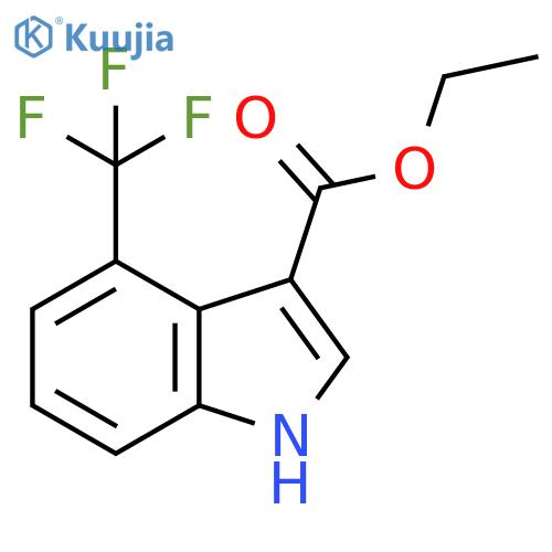 Ethyl4-(Trifluoromethyl)indole-3-carboxylate structure
