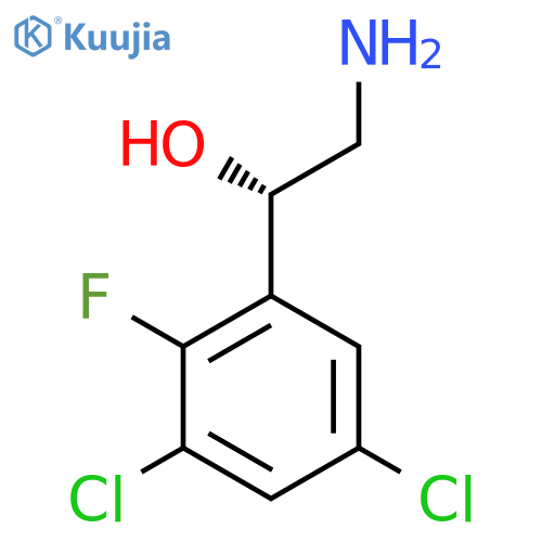 (1S)-2-amino-1-(3,5-dichloro-2-fluorophenyl)ethan-1-ol structure