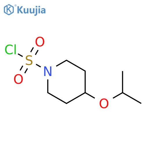 1-Piperidinesulfonyl chloride, 4-(1-methylethoxy)- structure