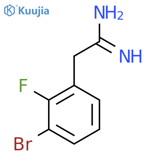 2-(3-bromo-2-fluorophenyl)ethanimidamide structure