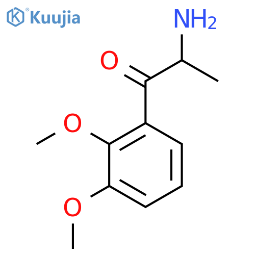 2-Amino-1-(2,3-dimethoxyphenyl)propan-1-one structure