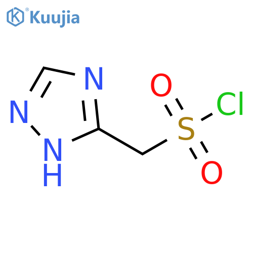 (4H-1,2,4-triazol-3-yl)methanesulfonyl chloride structure