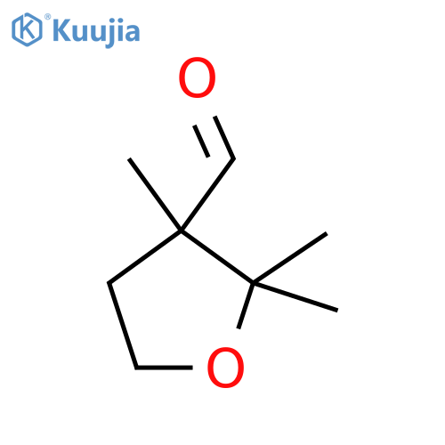 2,2,3-trimethyloxolane-3-carbaldehyde structure