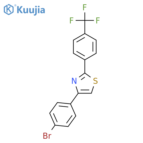 4-(4-Bromophenyl)-2-(4-(trifluoromethyl)-phenyl)thiazole structure