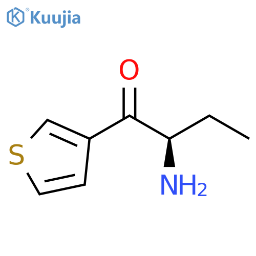 1-Butanone, 2-amino-1-(3-thienyl)-, (2R)- structure