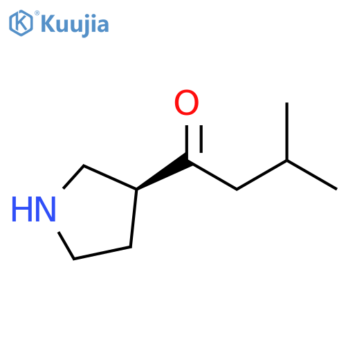 1-Butanone, 3-methyl-1-(3S)-3-pyrrolidinyl- structure