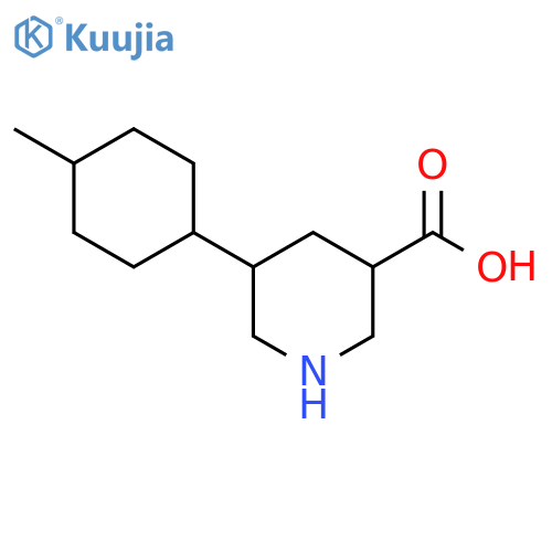 5-(4-Methylcyclohexyl)piperidine-3-carboxylic acid structure