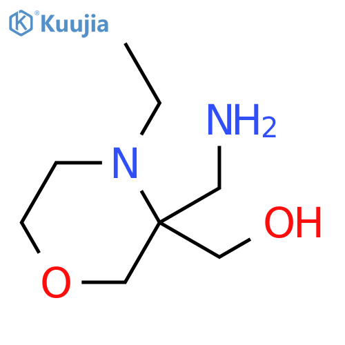 3-Morpholinemethanol, 3-(aminomethyl)-4-ethyl- structure