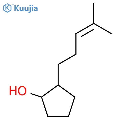 2-(4-methylpent-3-en-1-yl)cyclopentan-1-ol structure