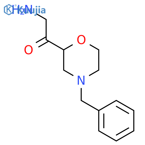2-amino-1-(4-benzylmorpholin-2-yl)ethan-1-one structure