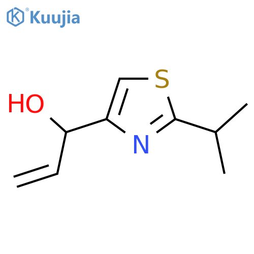 1-2-(propan-2-yl)-1,3-thiazol-4-ylprop-2-en-1-ol structure