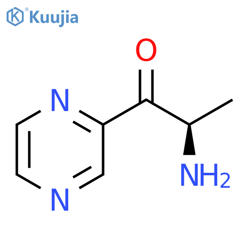 1-Propanone, 2-amino-1-(2-pyrazinyl)-, (2R)- structure