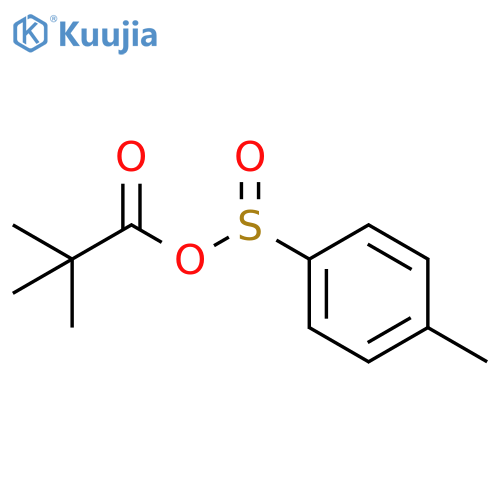 Propanoic acid, 2,2-dimethyl-, (4-methylphenyl)sulfinyl ester structure