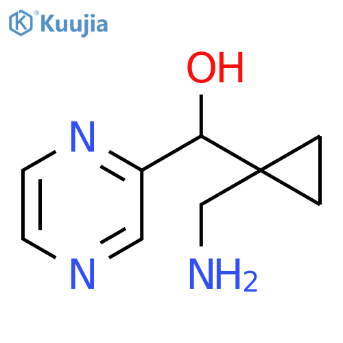 2-Pyrazinemethanol, α-[1-(aminomethyl)cyclopropyl]- structure