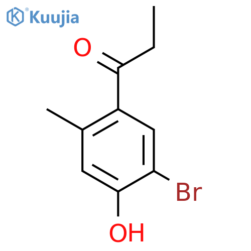 1-(5-bromo-4-hydroxy-2-methylphenyl)propan-1-one structure