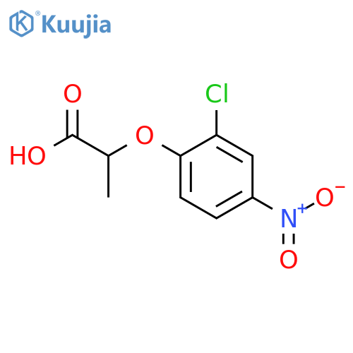2-(2-chloro-4-nitrophenoxy)propanoic acid structure
