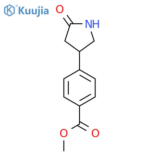 Methyl 4-(5-oxopyrrolidin-3-yl)benzoate structure
