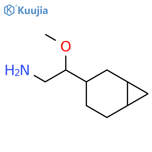 2-{bicyclo4.1.0heptan-3-yl}-2-methoxyethan-1-amine structure