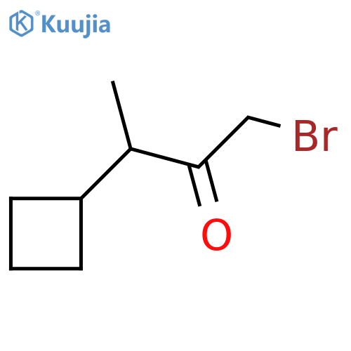 1-bromo-3-cyclobutylbutan-2-one structure
