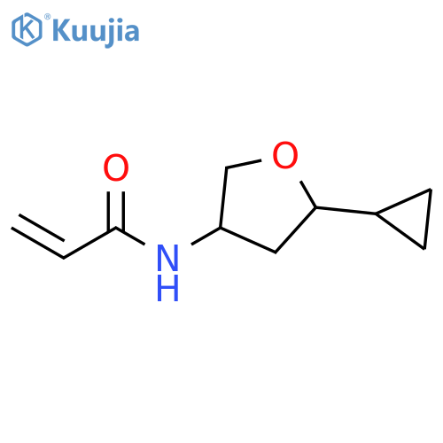 N-(5-cyclopropyloxolan-3-yl)prop-2-enamide structure